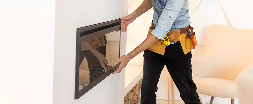 Metal Fireplace Installation in Kent, Ohio