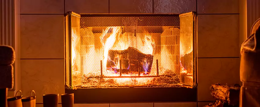 Mendota Hearth Landscape Fireplace Installation in Kent, Ohio