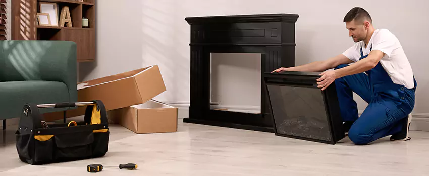 Old Rusted Metal Fireplace Repair And Replacement in Kent, OH